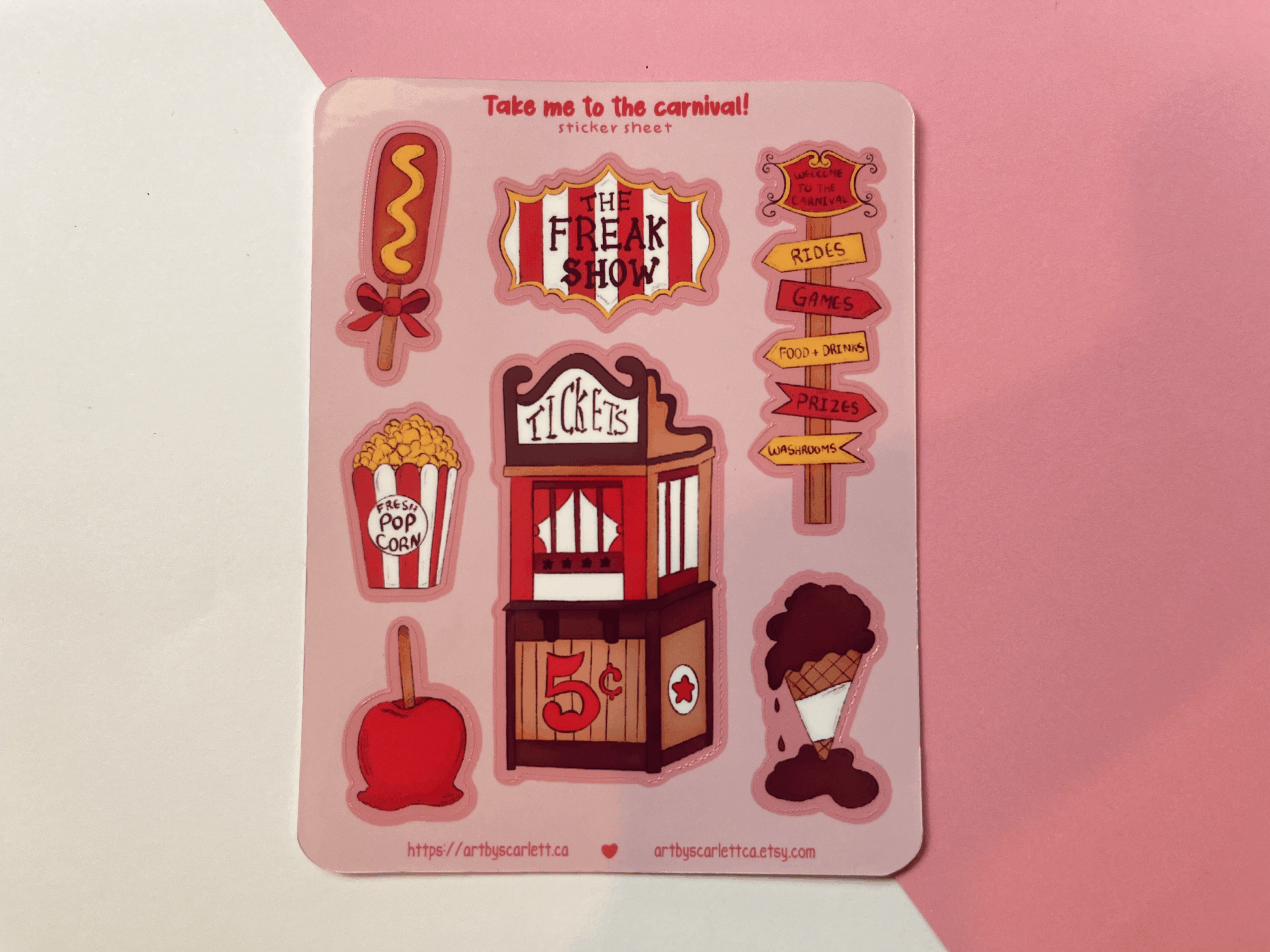 Take me to the Carnival Sticker Sheet