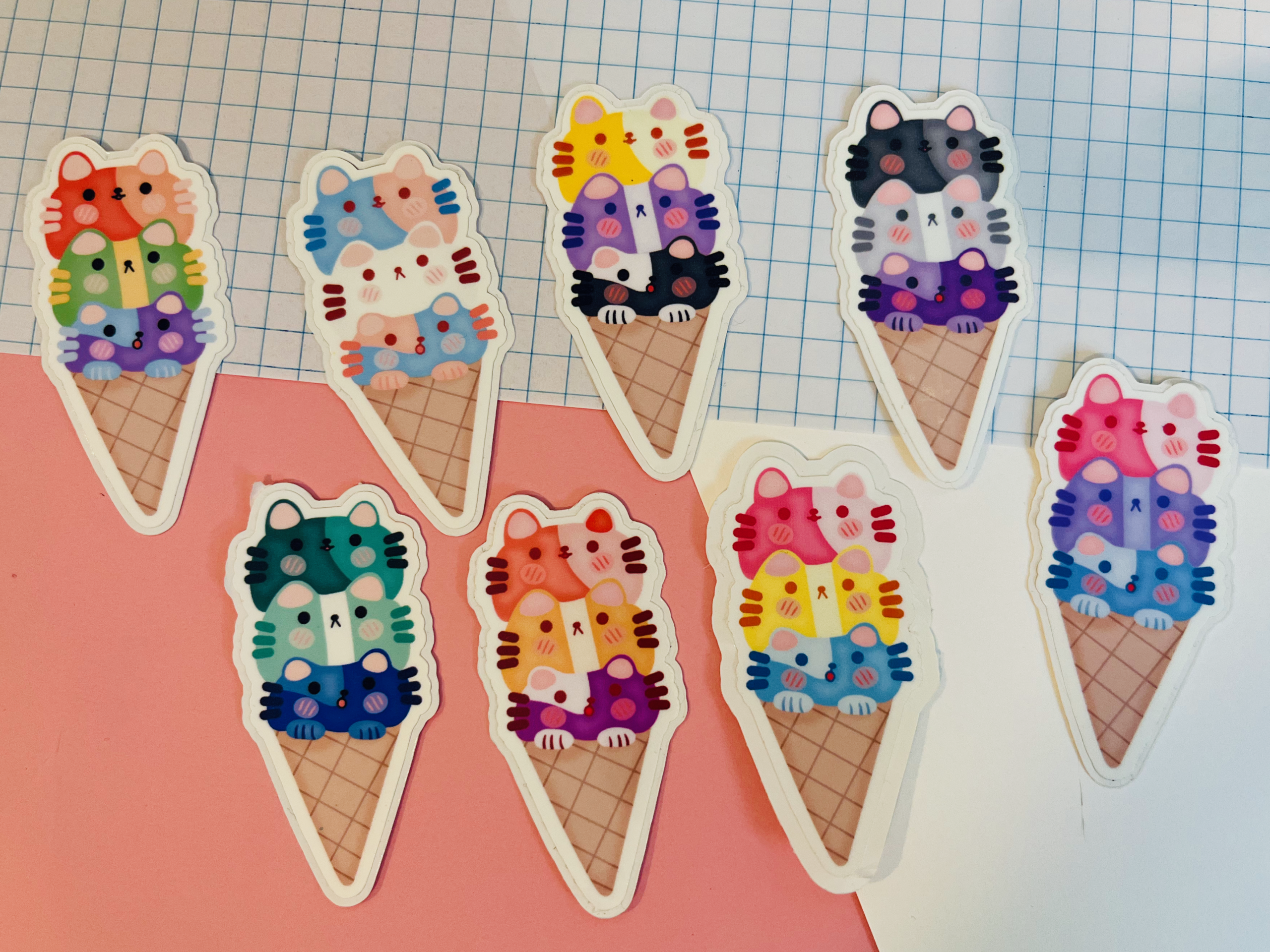 Pride Cats Vinyl Stickers
