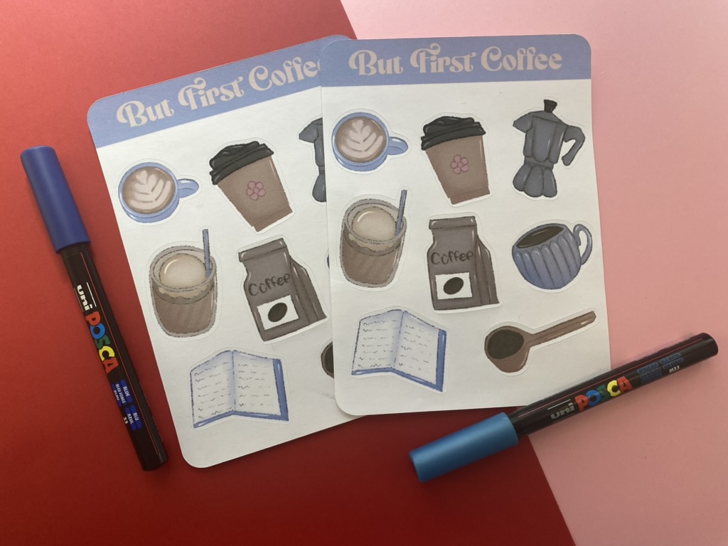 But First Coffee Sticker Sheet