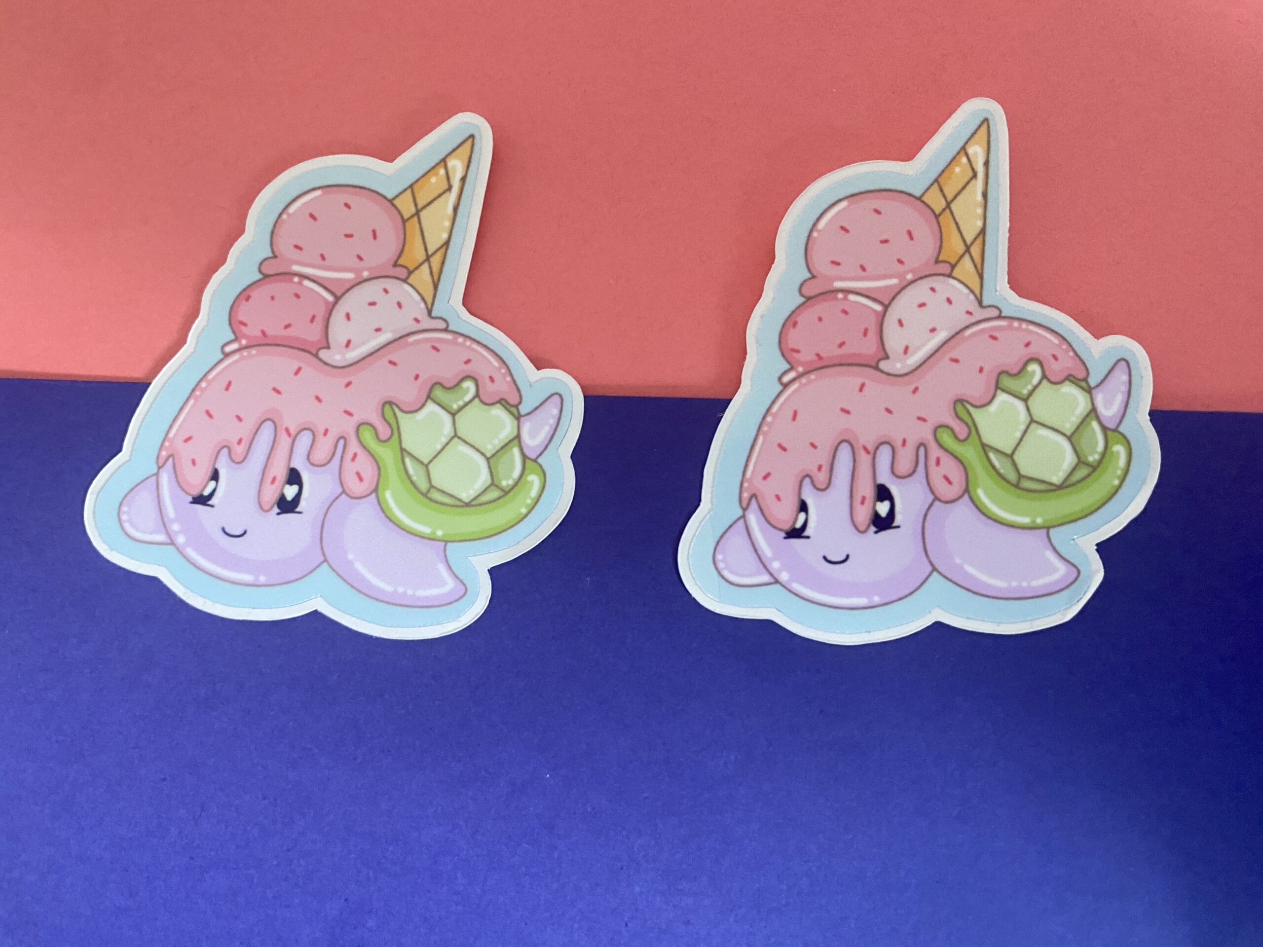 Ice cream Turtle Vinyl Sticker
